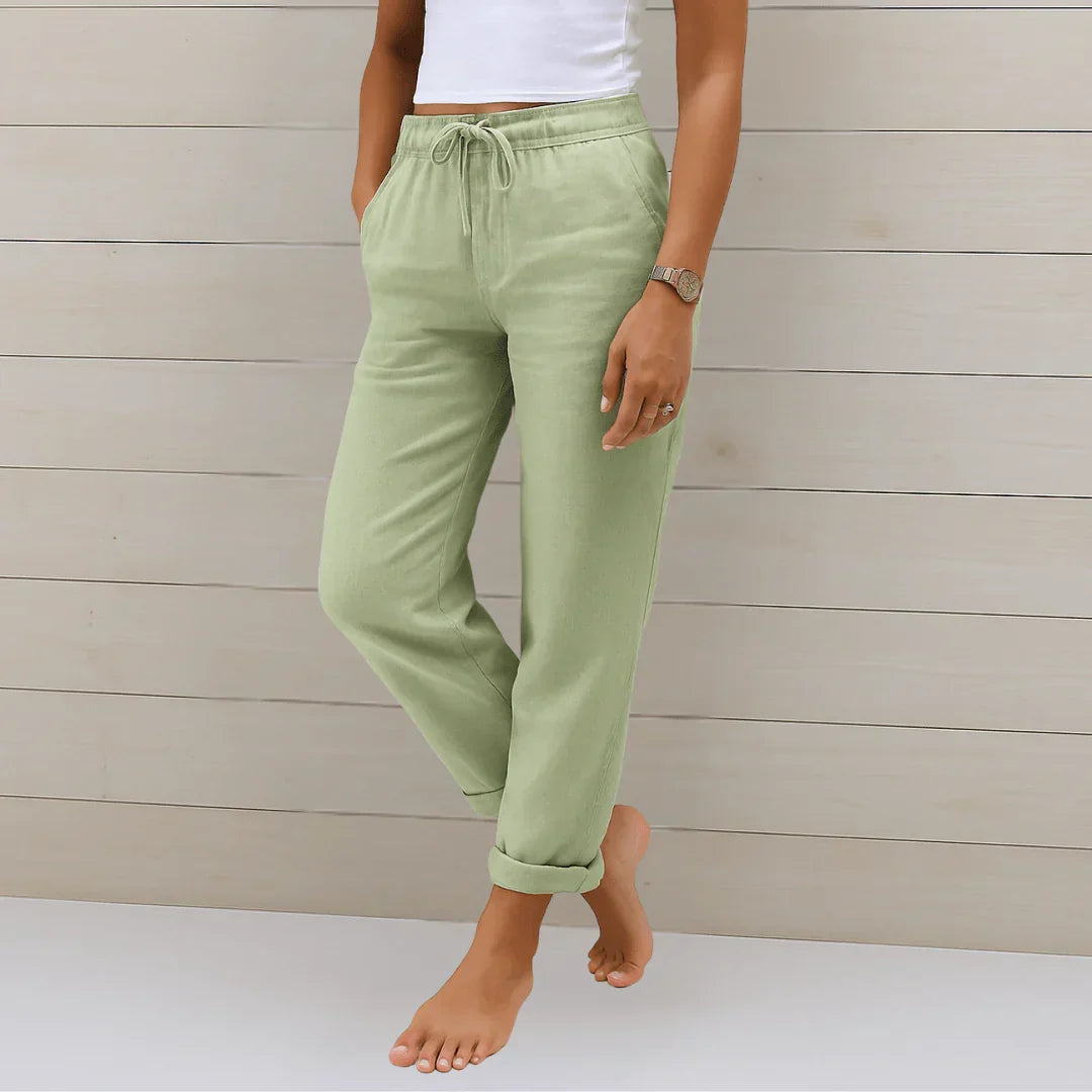 Lena | Pantalon fluide à taille élastique