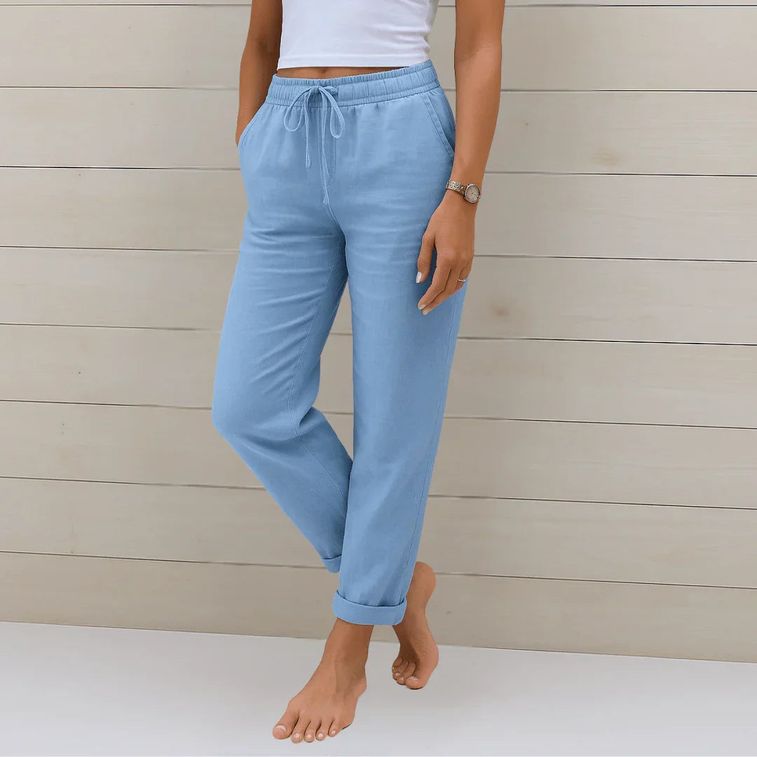 Lena | Pantalon fluide à taille élastique