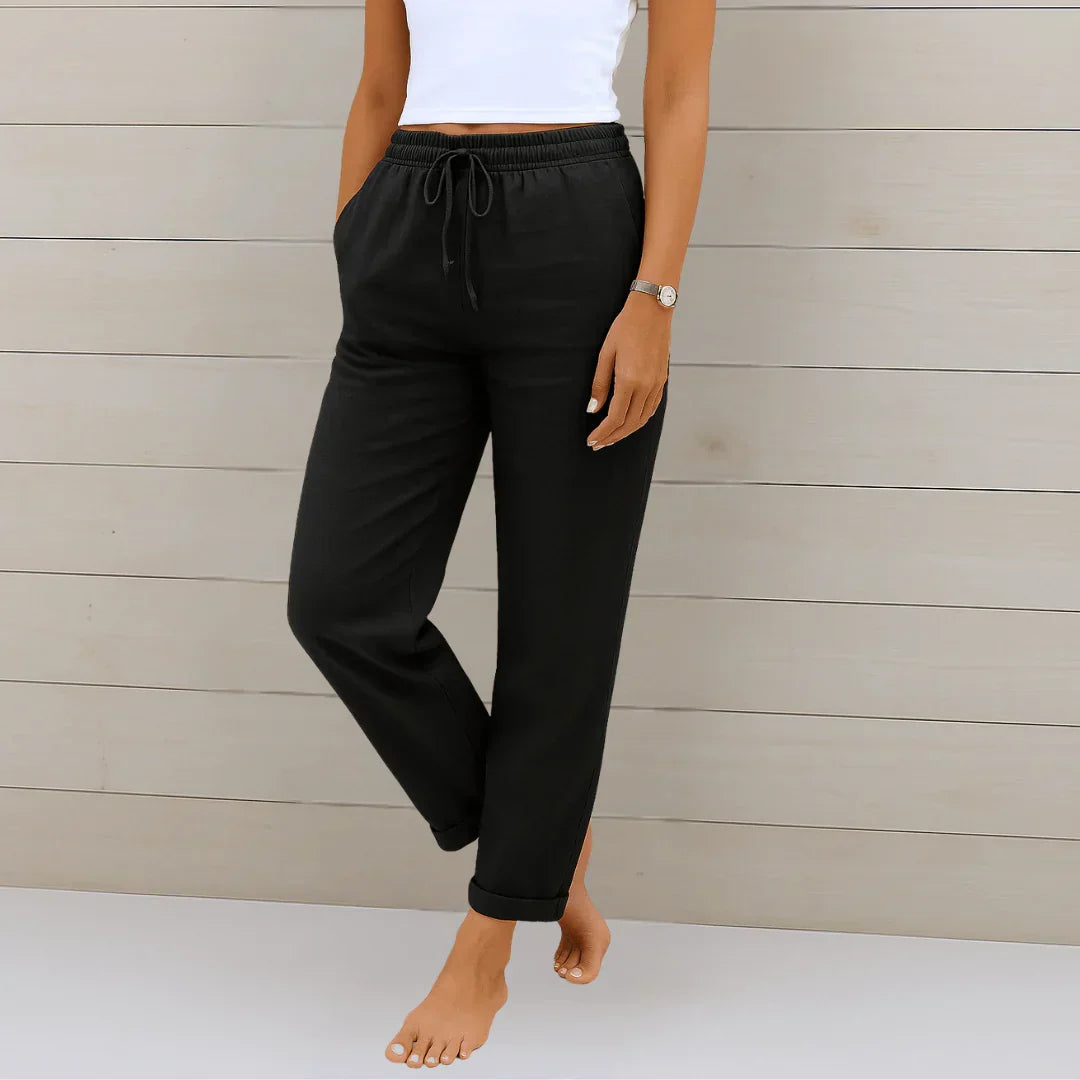 Lena | Pantalon fluide à taille élastique