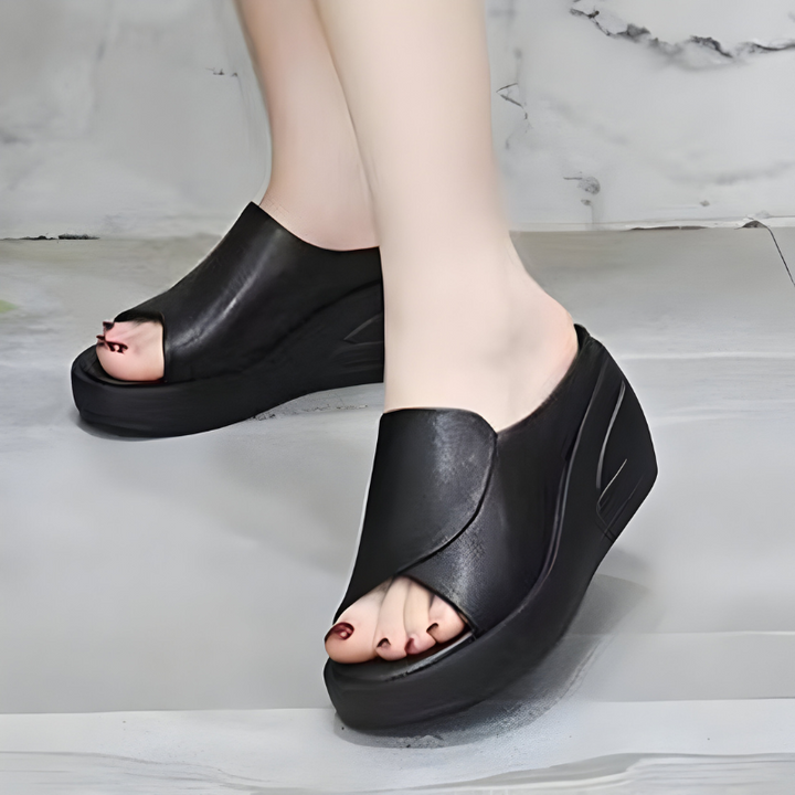 Sandales Orthopédiques Xanthe en Cuir Élégant et Confortable