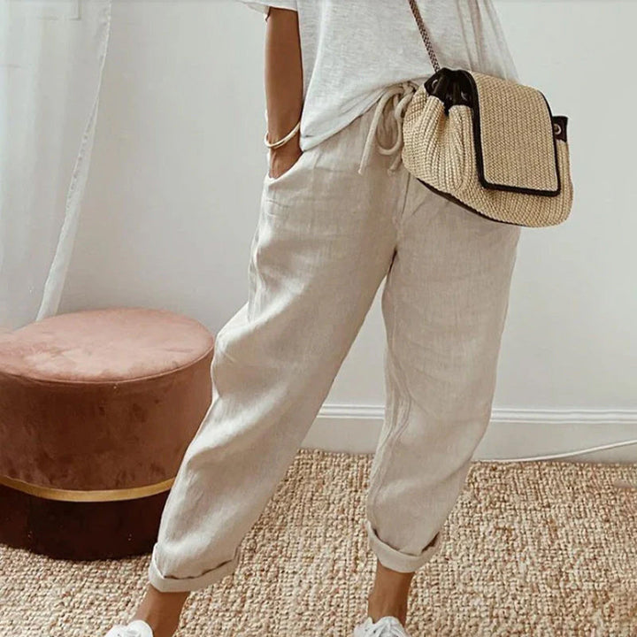 Lina | Pantalon fluide à taille élastique