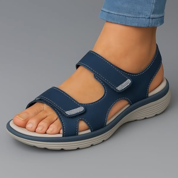Sandales Orthopédiques Élégantes en Cuir - Maison Claire et Sylvie