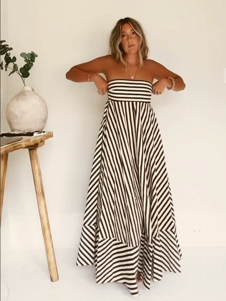 Damaris | Robe Maxi Froncée Confortable et Élégante