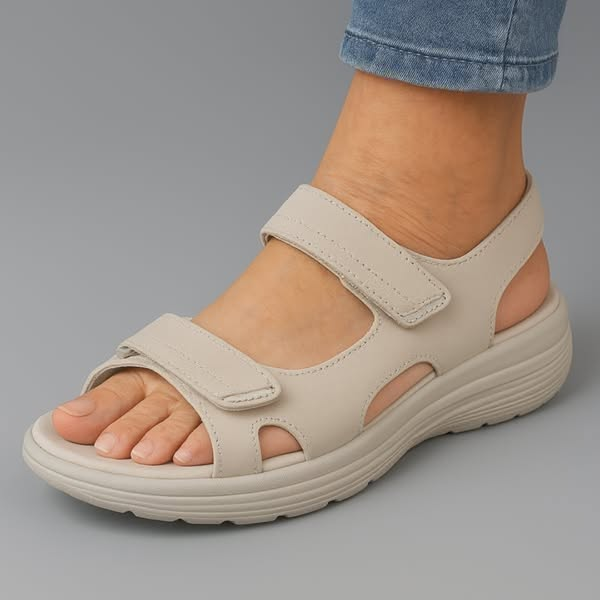 Sandales Orthopédiques Élégantes en Cuir - Maison Claire et Sylvie