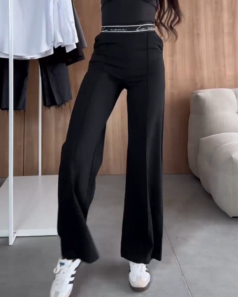 Lia | Pantalon à taille stretch