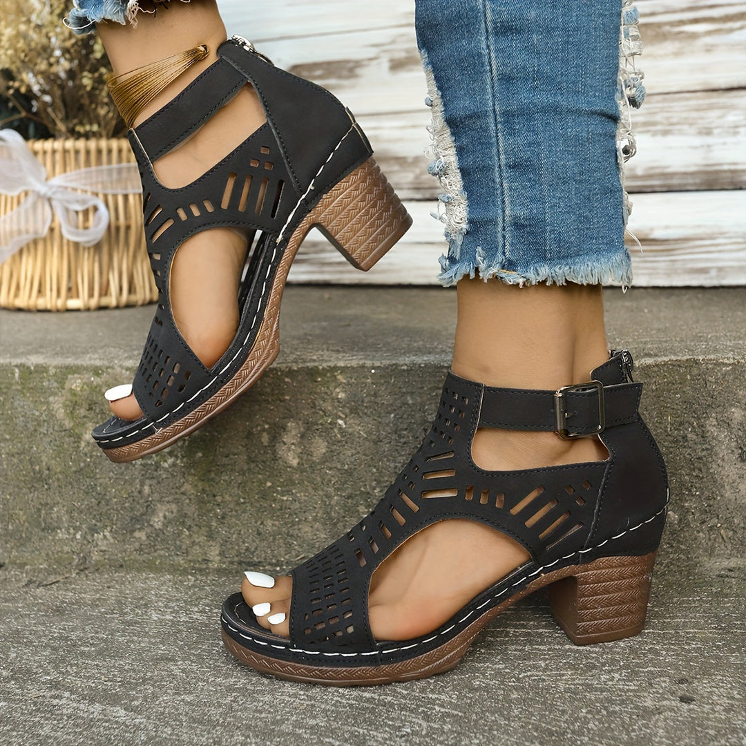 Sandales Élégantes en Cuir Souple - Modèle Elena
