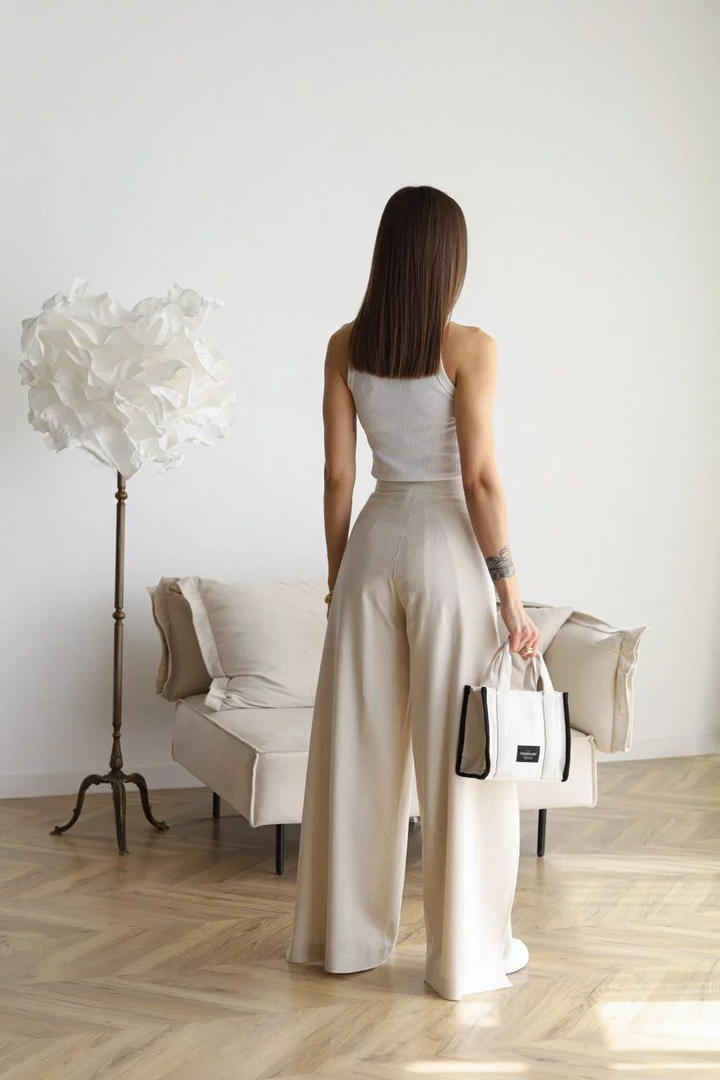Nila | Pantalon portefeuille taille haute