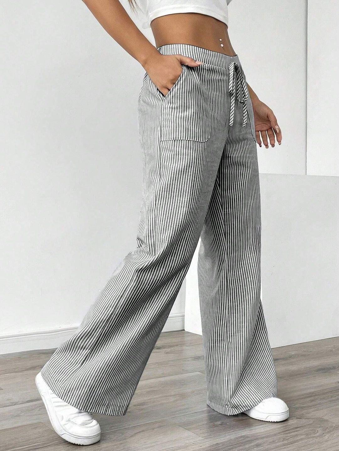 Noël | Pantalon large à rayures
