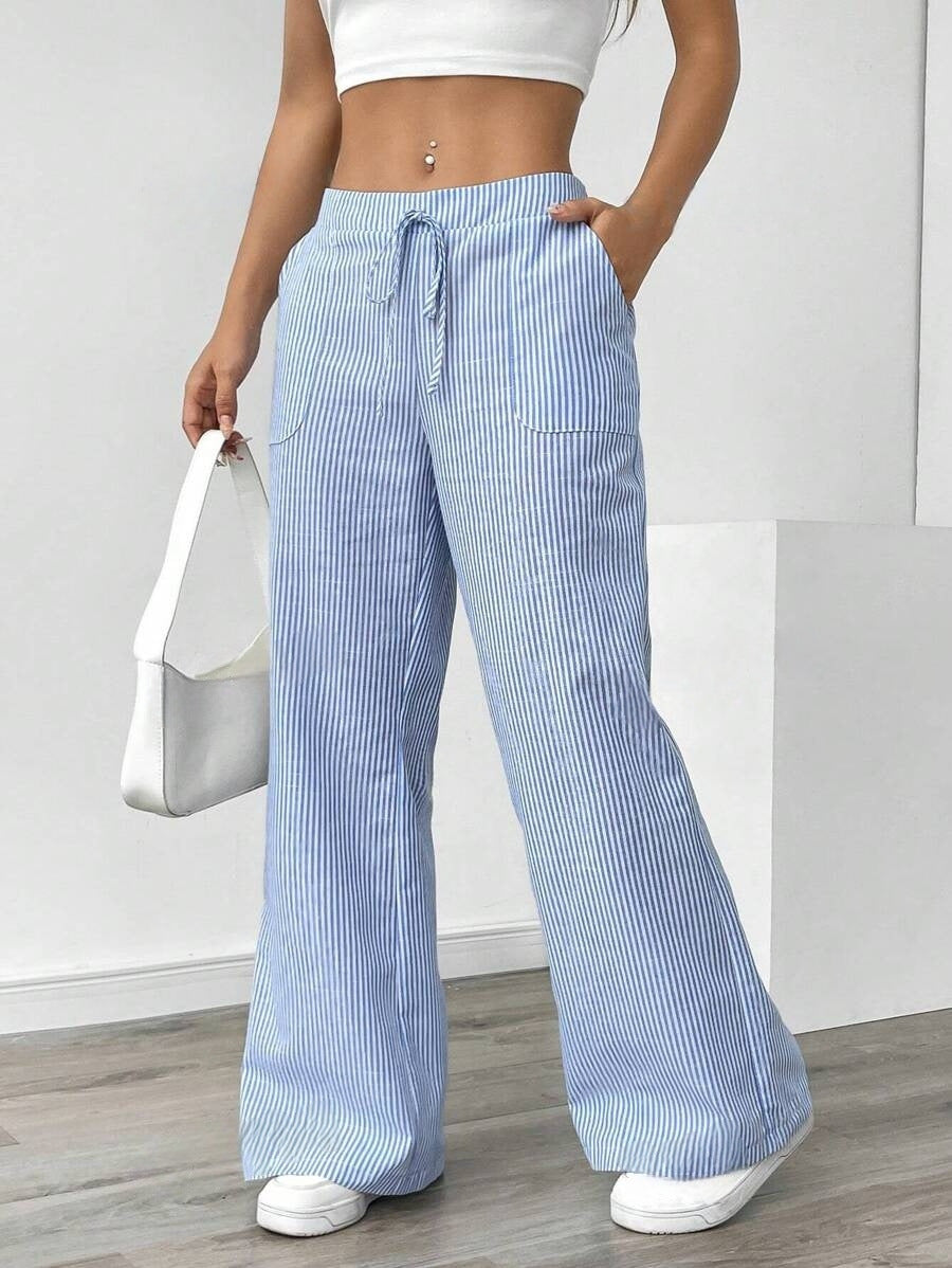 Noël | Pantalon large à rayures