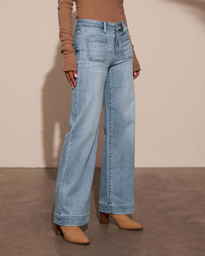 Alia | Jean taille haute coupe large