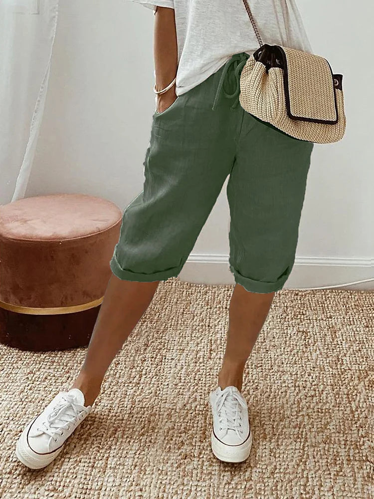 Lina | Short fluide à taille élastique