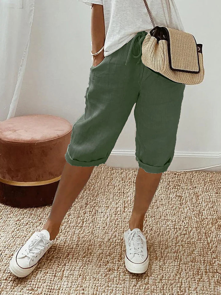 Lina | Short fluide à taille élastique