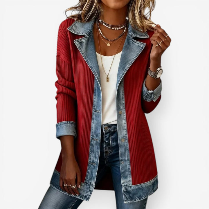 Blazer Emilia en Denim Combiné