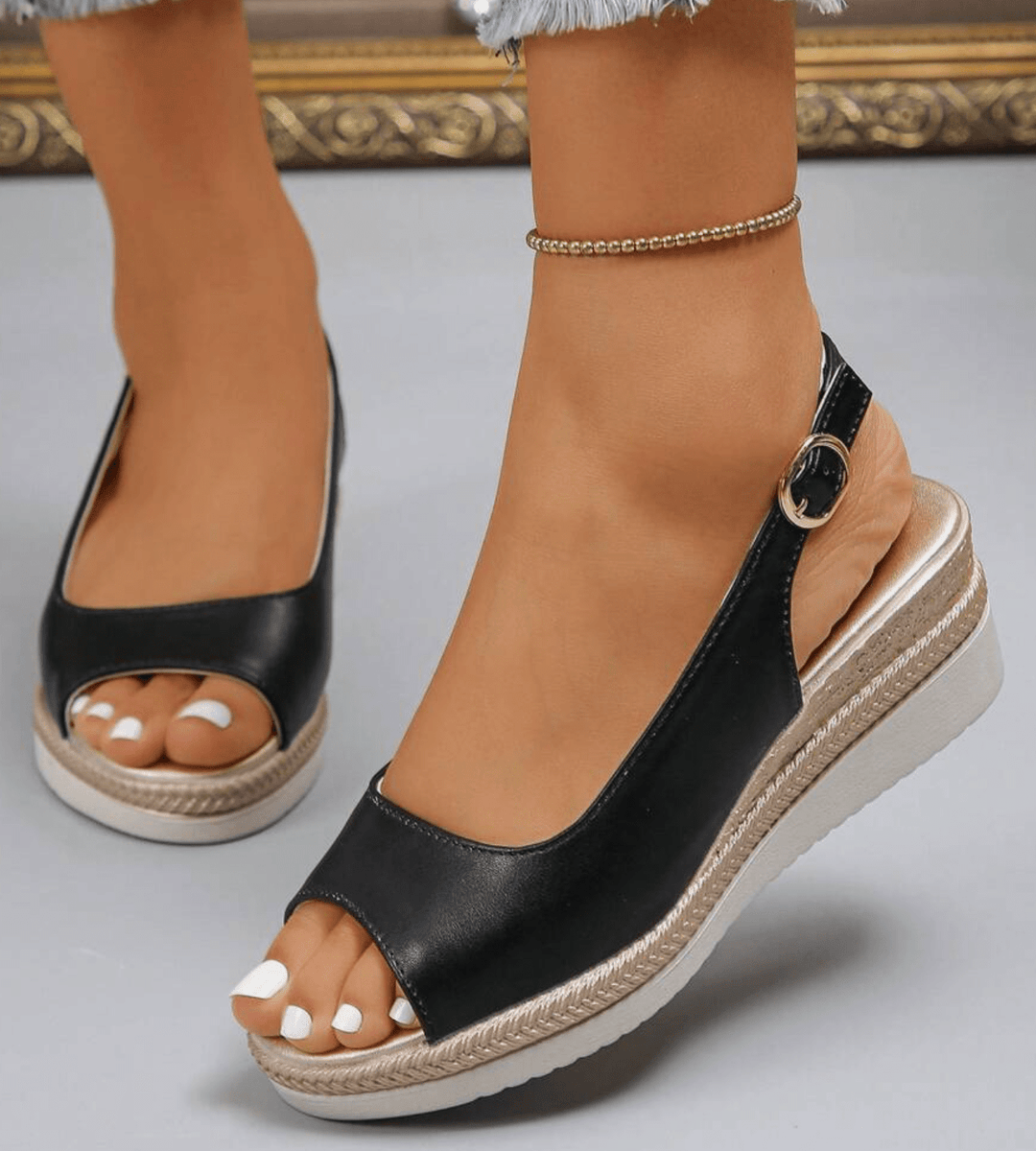 Sandales Orthopédiques Zoe en Cuir Élégant – Maison Claire et Sylvie