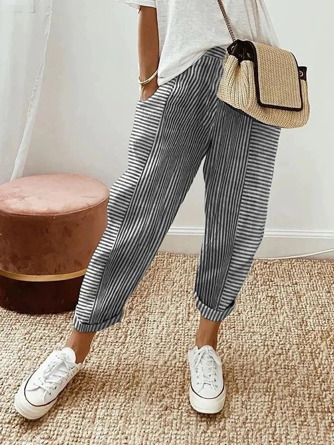 Rhea | Pantalon rayé