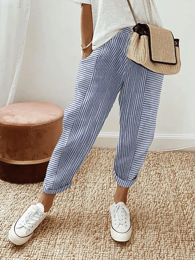 Rhea | Pantalon rayé
