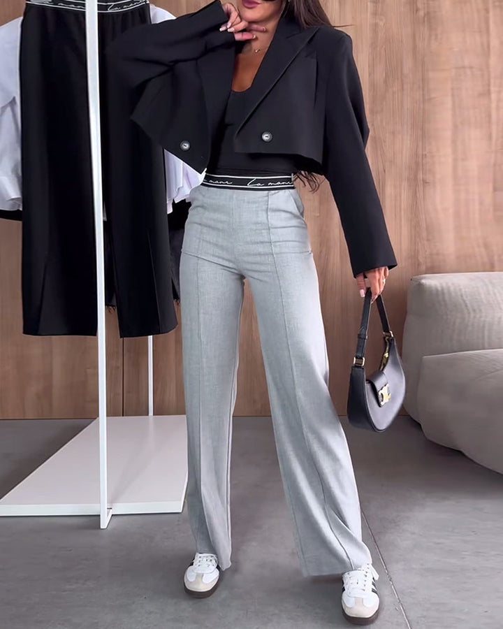 Lia | Pantalon à taille stretch