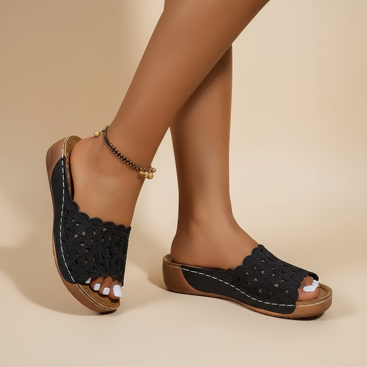 Sandales Élégantes Delilah en Cuir Ergonomique – Maison Claire et Sylvie