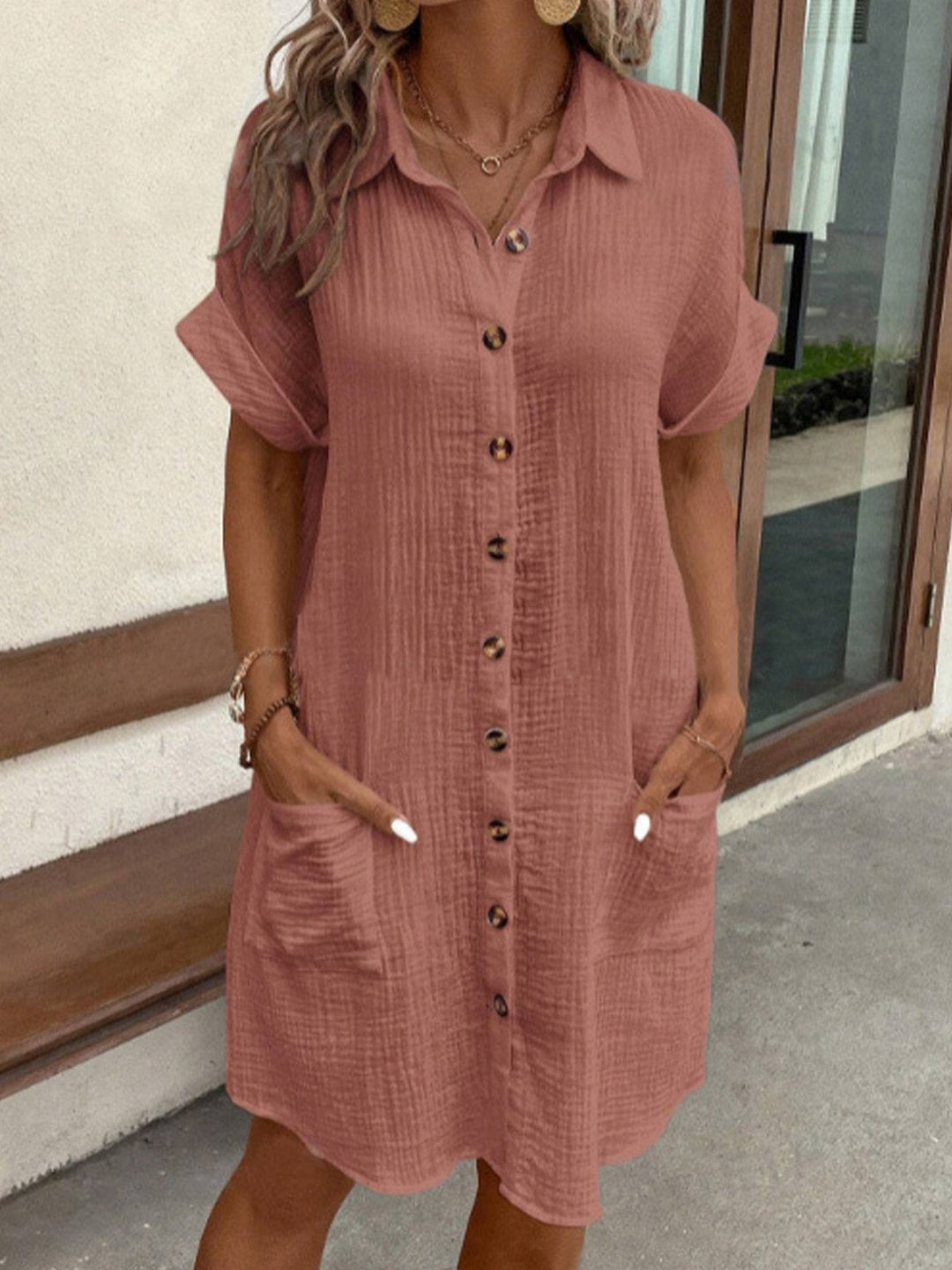 Juliette | Robe Chemise d'Été à Boutons