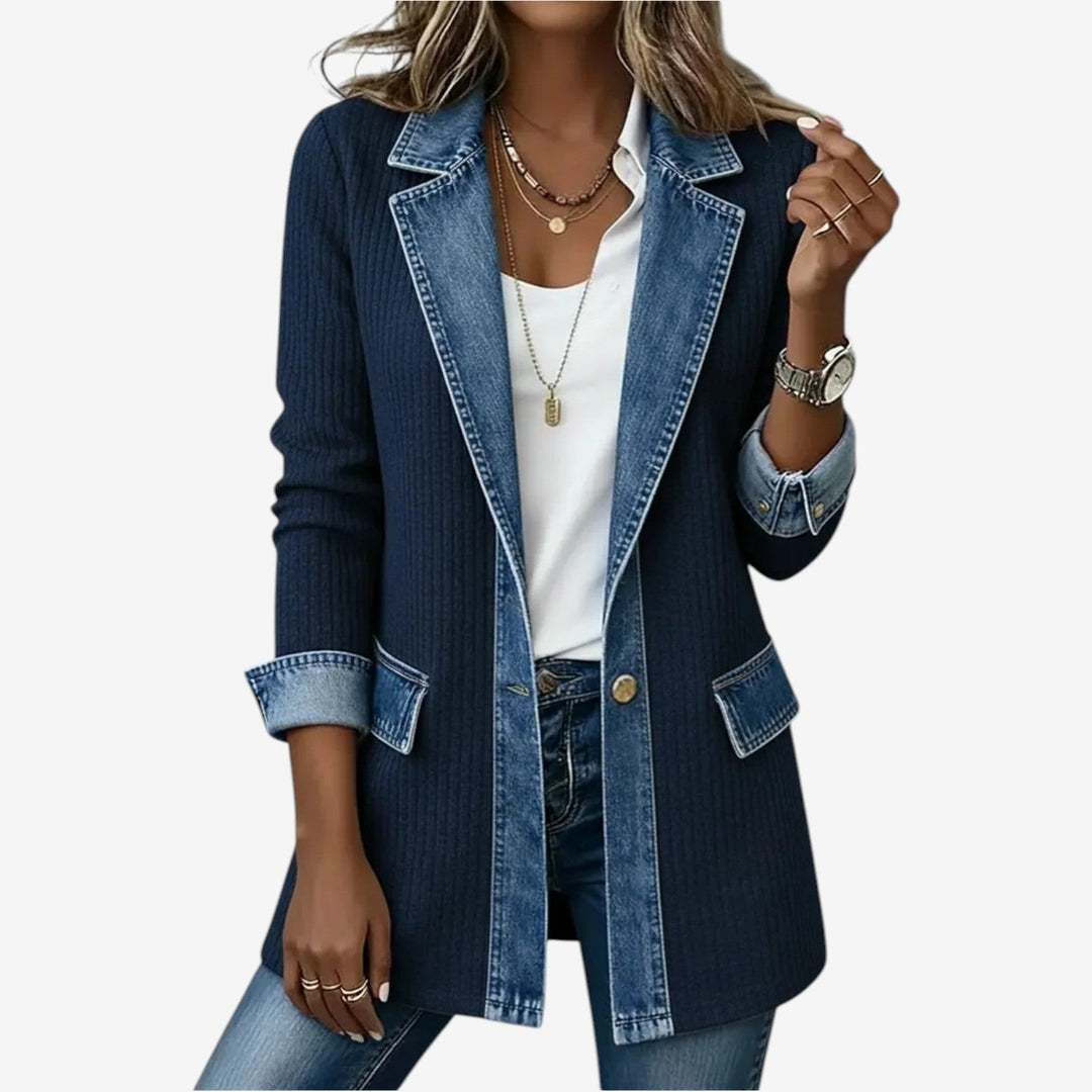 Blazer Emilia en Denim Combiné