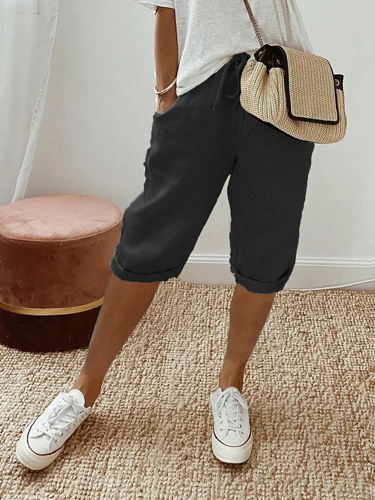 Lina | Short fluide à taille élastique