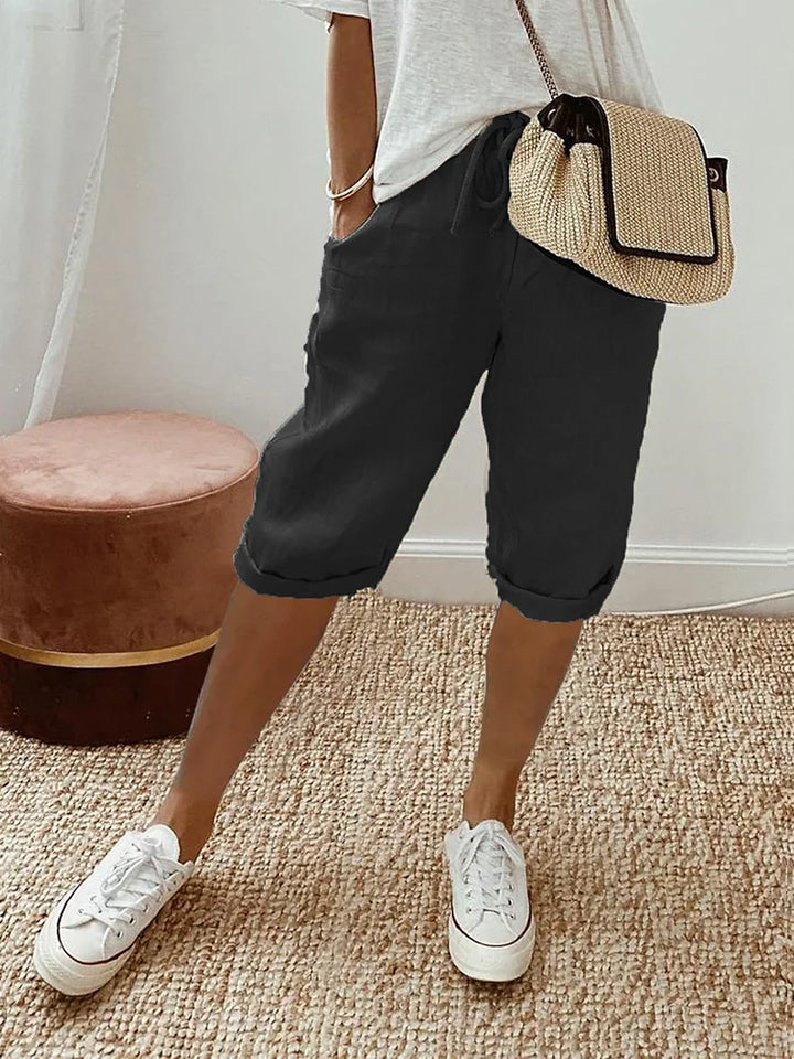 Lina | Short fluide à taille élastique