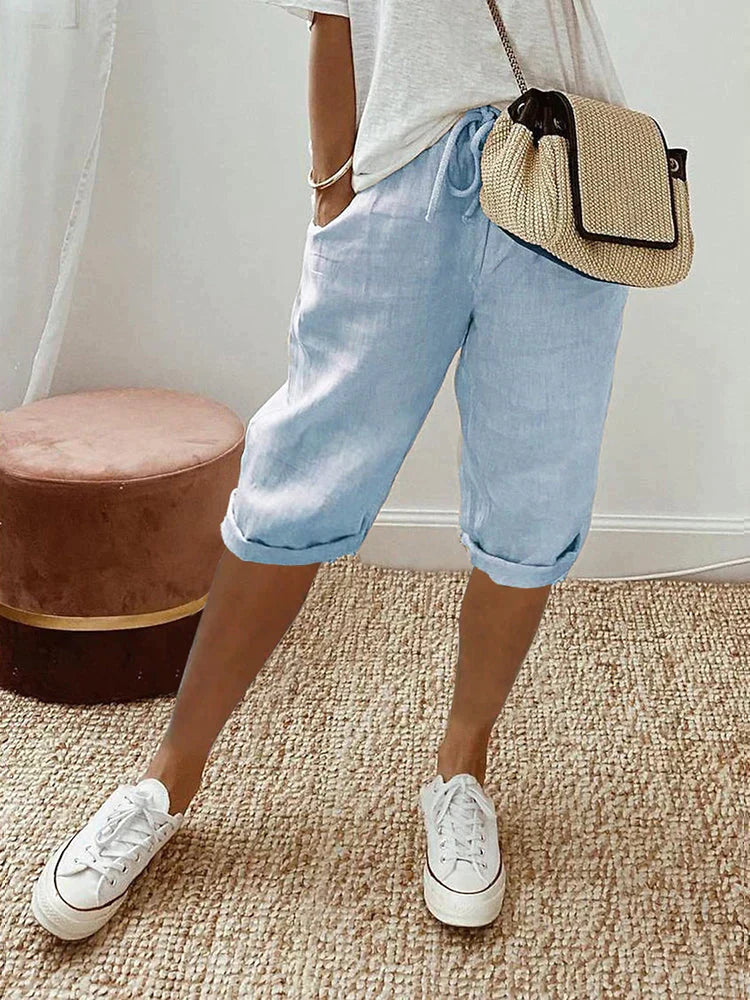 Lina | Short fluide à taille élastique