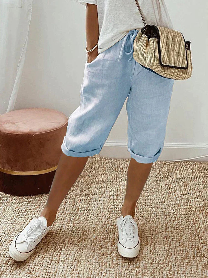 Lina | Short fluide à taille élastique
