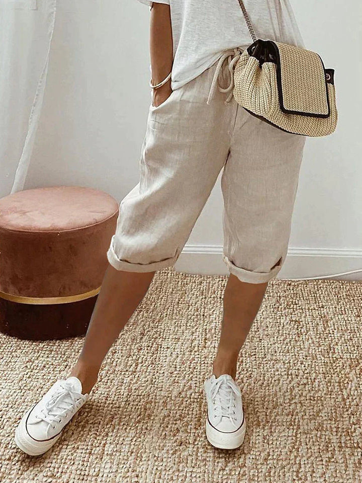 Lina | Short fluide à taille élastique