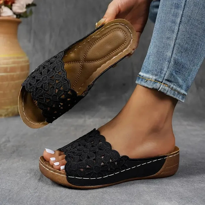 Sandales Élégantes Delilah en Cuir Ergonomique – Maison Claire et Sylvie