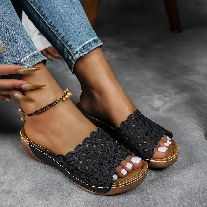 Sandales Élégantes Delilah en Cuir Ergonomique – Maison Claire et Sylvie