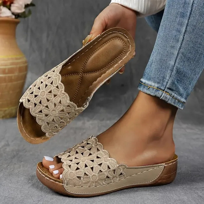 Sandales Élégantes Delilah en Cuir Ergonomique – Maison Claire et Sylvie