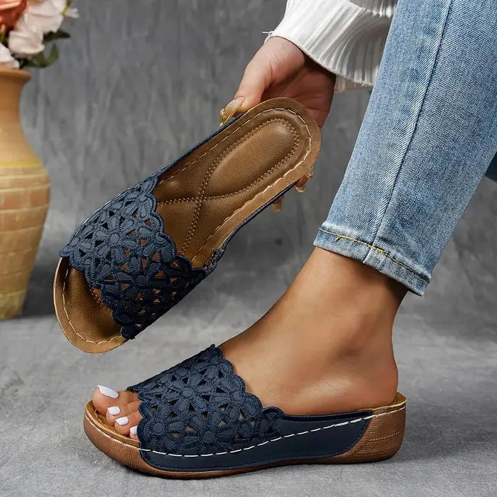 Sandales Élégantes Delilah en Cuir Ergonomique – Maison Claire et Sylvie