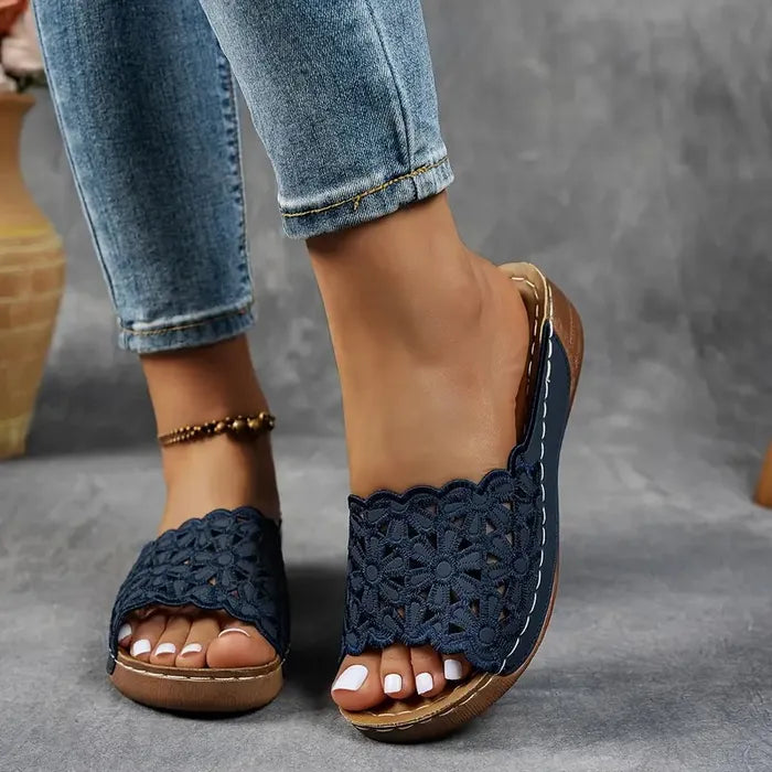 Sandales Élégantes Delilah en Cuir Ergonomique – Maison Claire et Sylvie