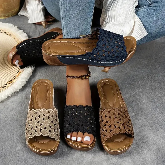 Sandales Élégantes Delilah en Cuir Ergonomique – Maison Claire et Sylvie