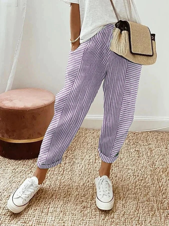 Rhea | Pantalon rayé
